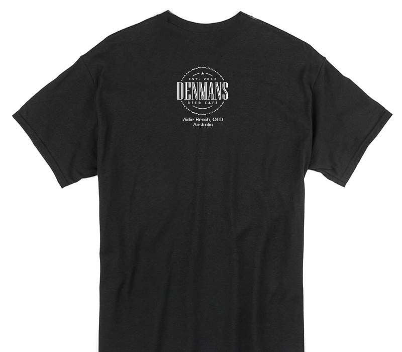 Custom Gildan 100% Cotton Black T-Shirt
