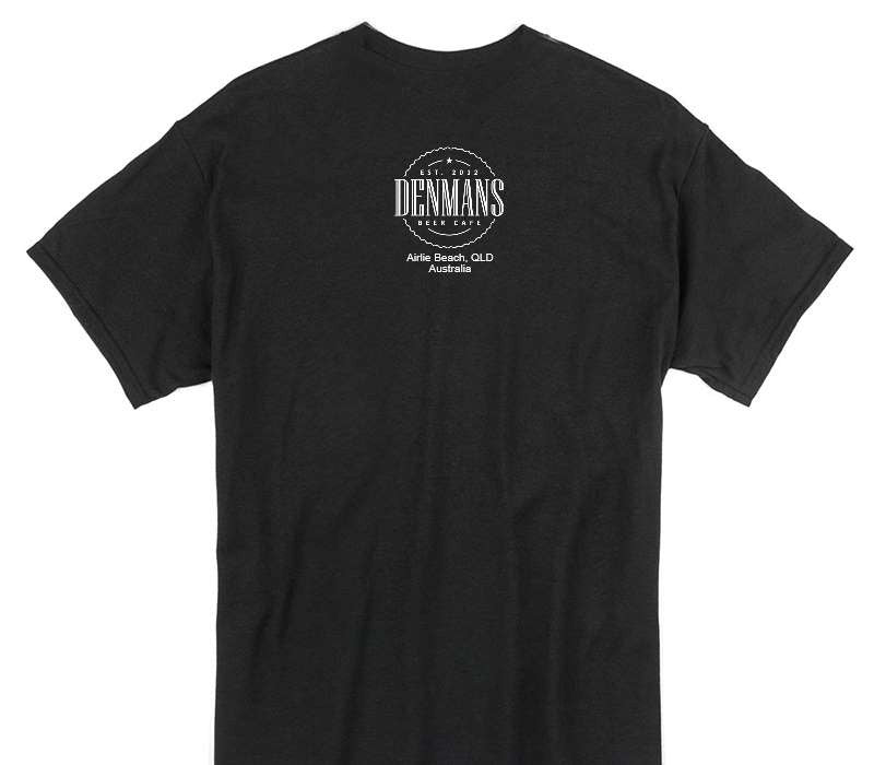 Custom Gildan 100% Cotton Black T-Shirt