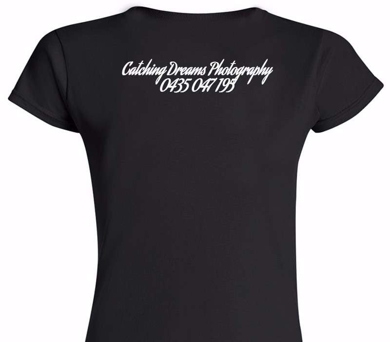 Custom Womens Soft Style 100% Cotton Black T-Shirt