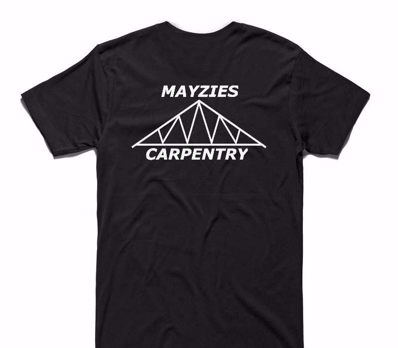 Custom AS Colour 100% Cotton Black T-Shirt