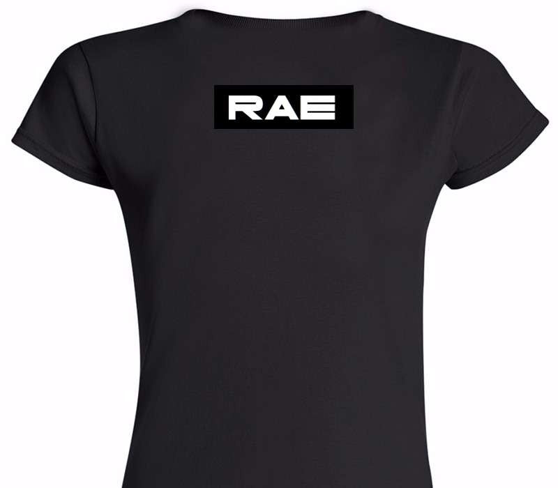 Custom Womens Soft Style 100% Cotton Black T-Shirt