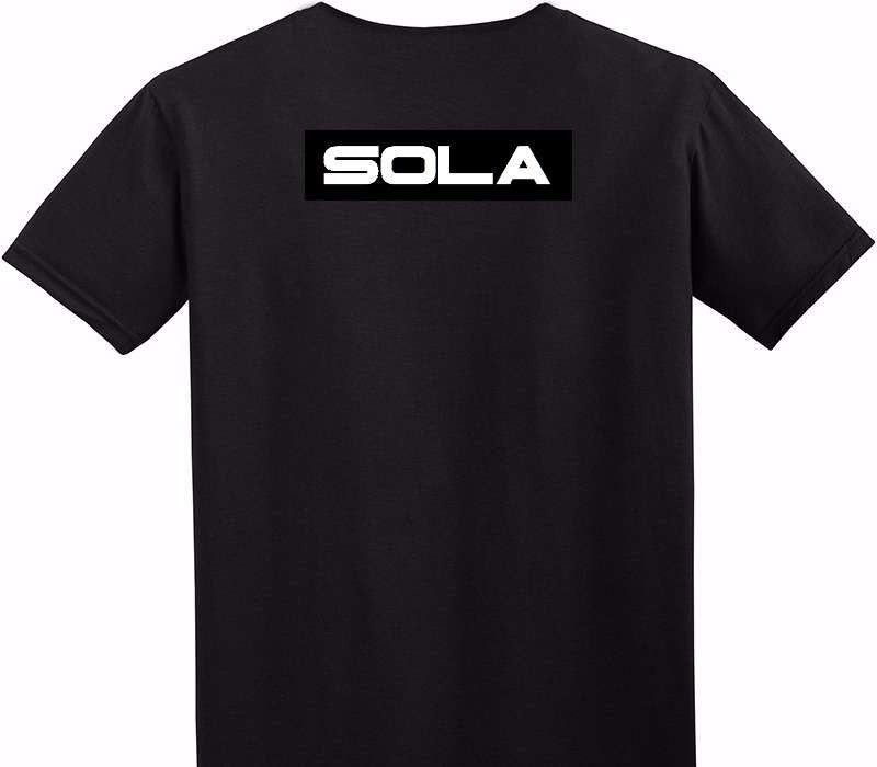 Custom Adult Soft Style 100% Cotton Black T-Shirt