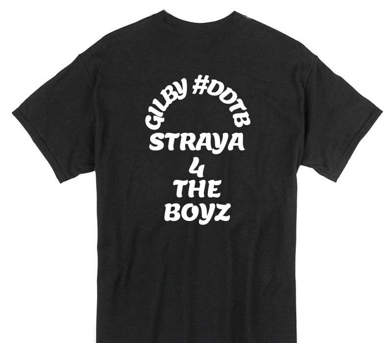 Custom Gildan 100% Cotton Black T-Shirt