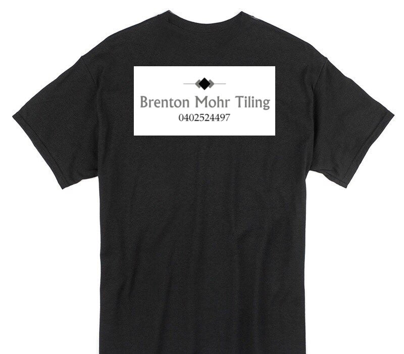 Custom Gildan 100% Cotton Black T-Shirt