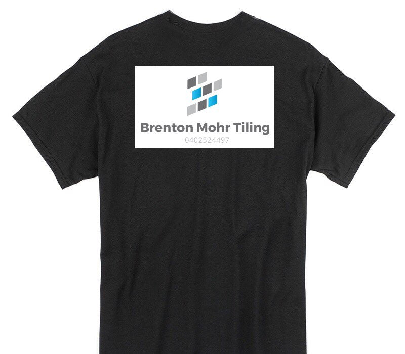 Custom Gildan 100% Cotton Black T-Shirt