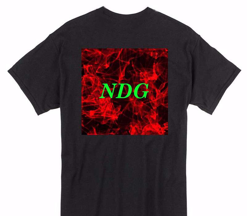 Custom Gildan 100% Cotton Black T-Shirt