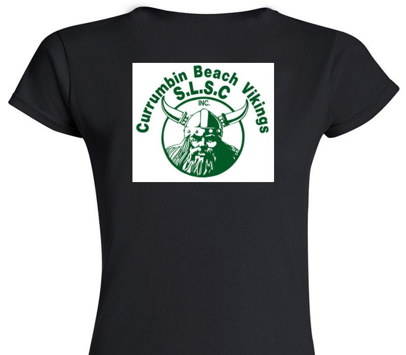 Custom Womens Soft Style 100% Cotton Black T-Shirt
