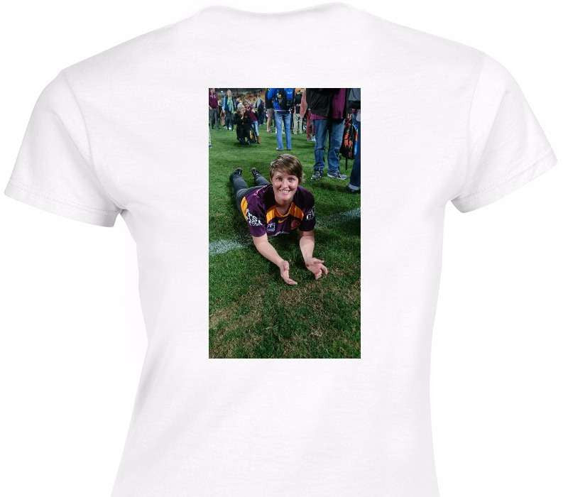 Custom Womens Soft Style 100% Cotton White T-Shirt