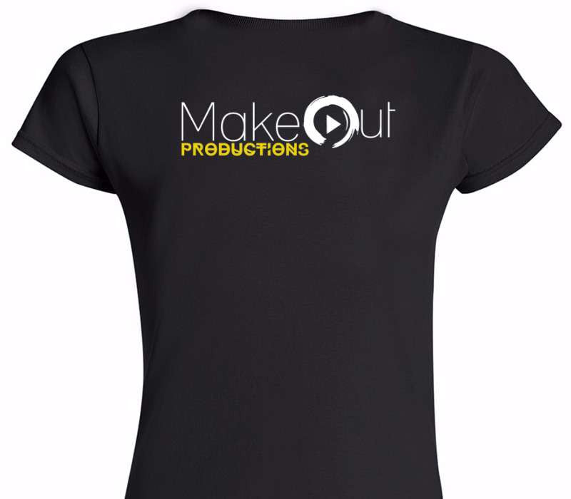 Custom Womens Soft Style 100% Cotton Black T-Shirt