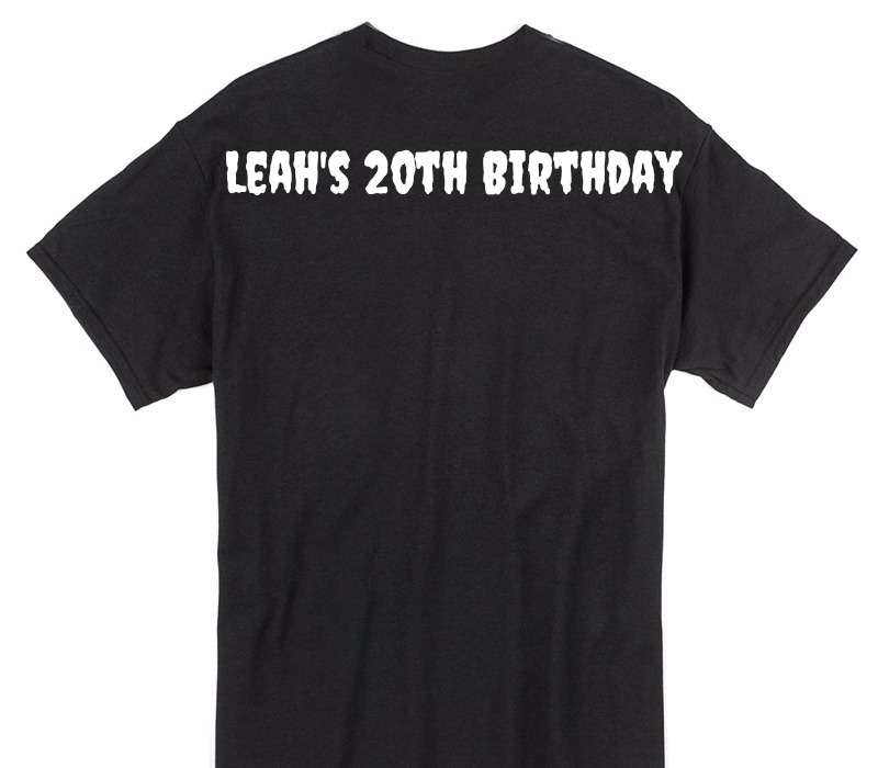 Custom Gildan 100% Cotton Black T-Shirt