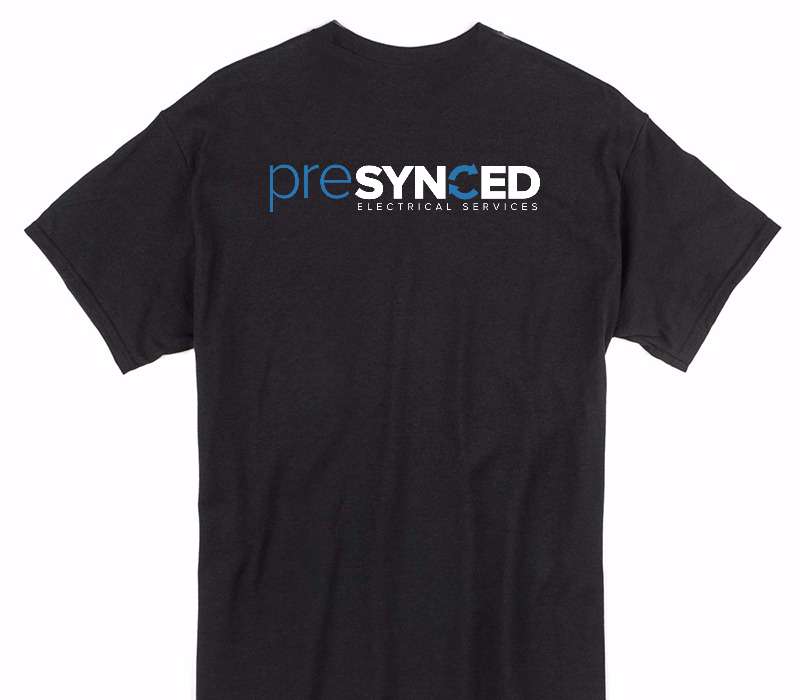 Custom Gildan 100% Cotton Black T-Shirt