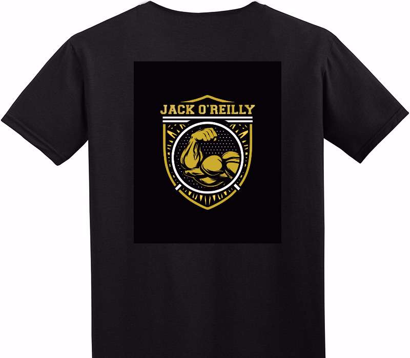 Custom Adult Soft Style 100% Cotton Black T-Shirt