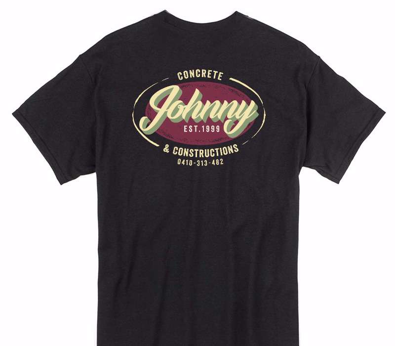 Custom Gildan 100% Cotton Black T-Shirt