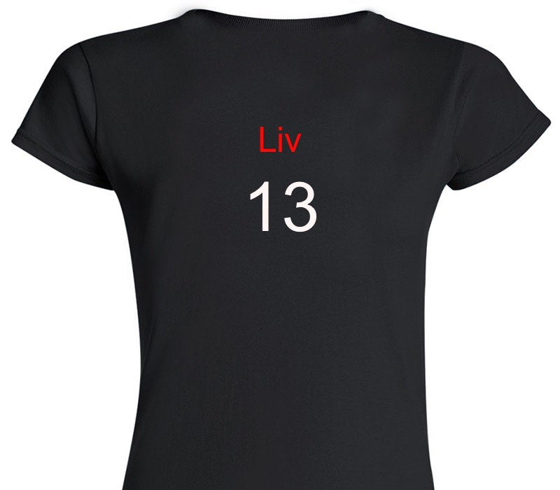 Custom Womens Soft Style 100% Cotton Black T-Shirt