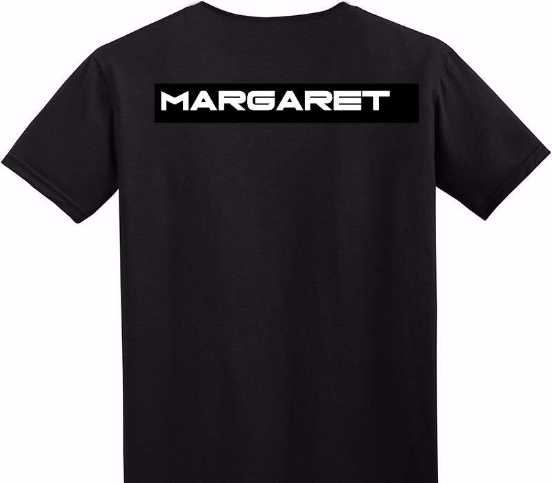 Custom Adult Soft Style 100% Cotton Black T-Shirt