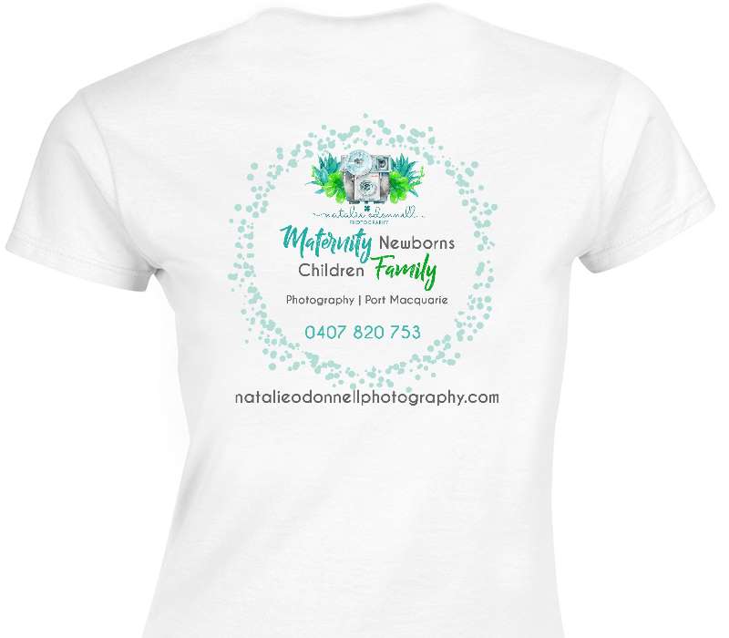 Custom Womens Soft Style 100% Cotton White T-Shirt