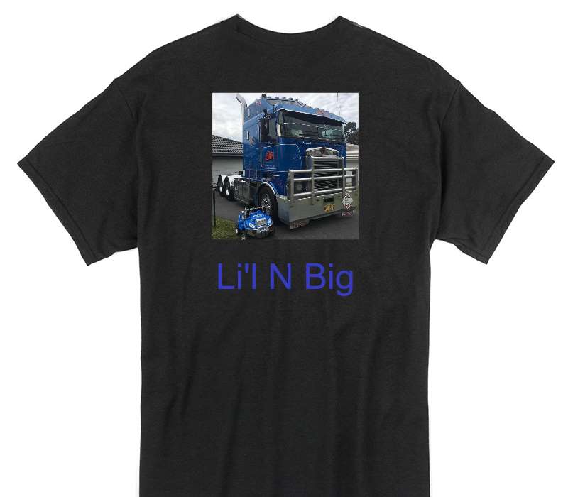 Custom Gildan 100% Cotton Black T-Shirt