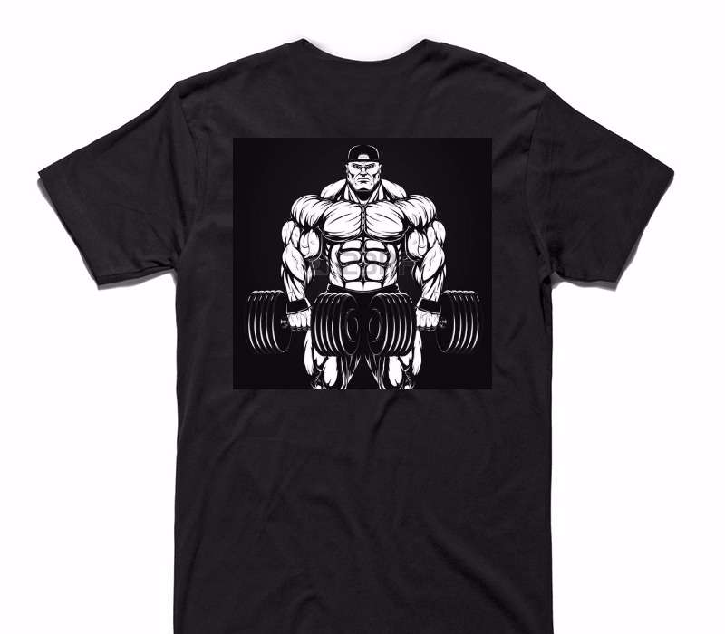 Custom AS Colour 100% Cotton Black T-Shirt