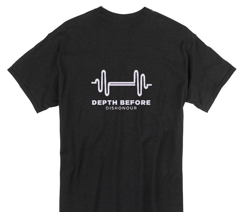 Custom Gildan 100% Cotton Black T-Shirt