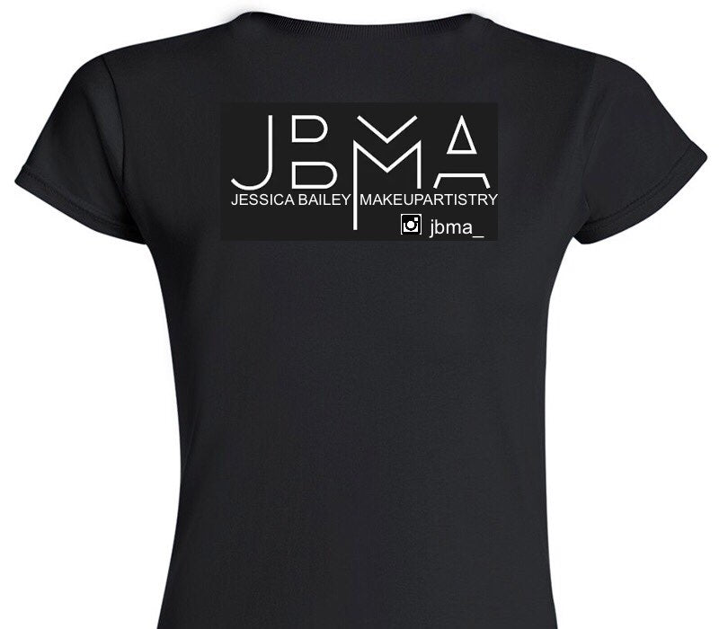 Custom Womens Soft Style 100% Cotton Black T-Shirt