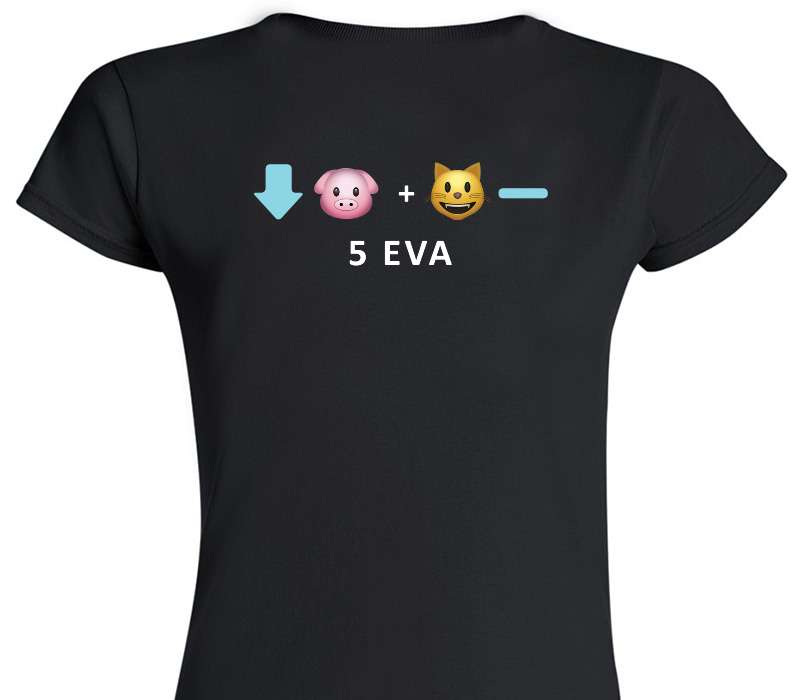 Custom Womens Soft Style 100% Cotton Black T-Shirt