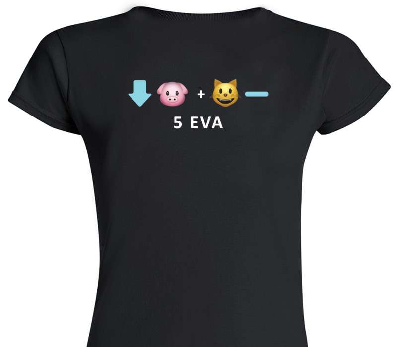 Custom Womens Soft Style 100% Cotton Black T-Shirt