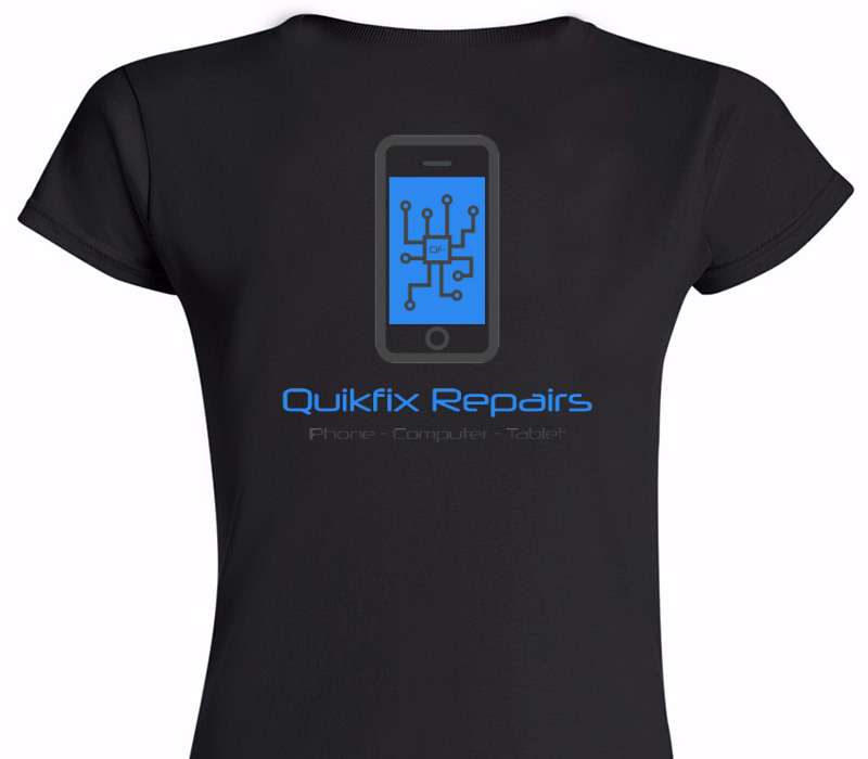 Custom Womens Soft Style 100% Cotton Black T-Shirt