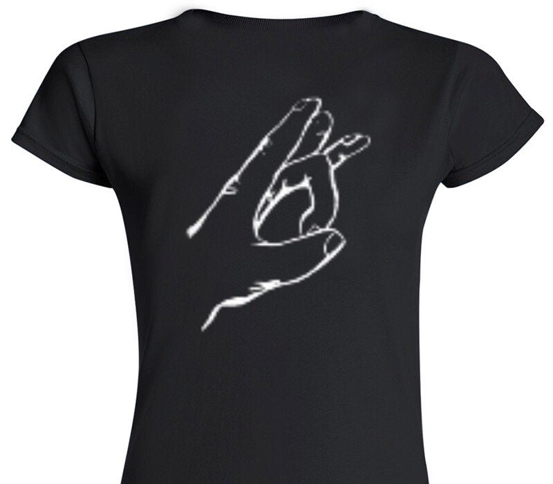 Custom Womens Soft Style 100% Cotton Black T-Shirt