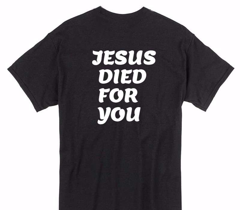 Custom Gildan 100% Cotton Black T-Shirt