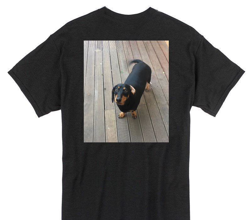 Custom Gildan 100% Cotton Black T-Shirt