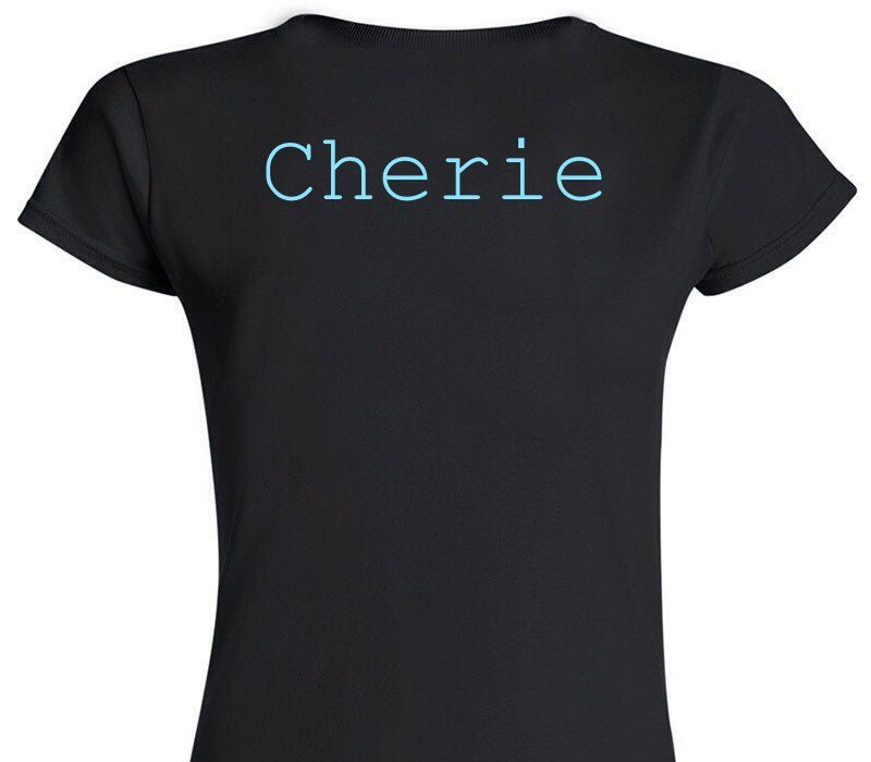Custom Womens Soft Style 100% Cotton Black T-Shirt