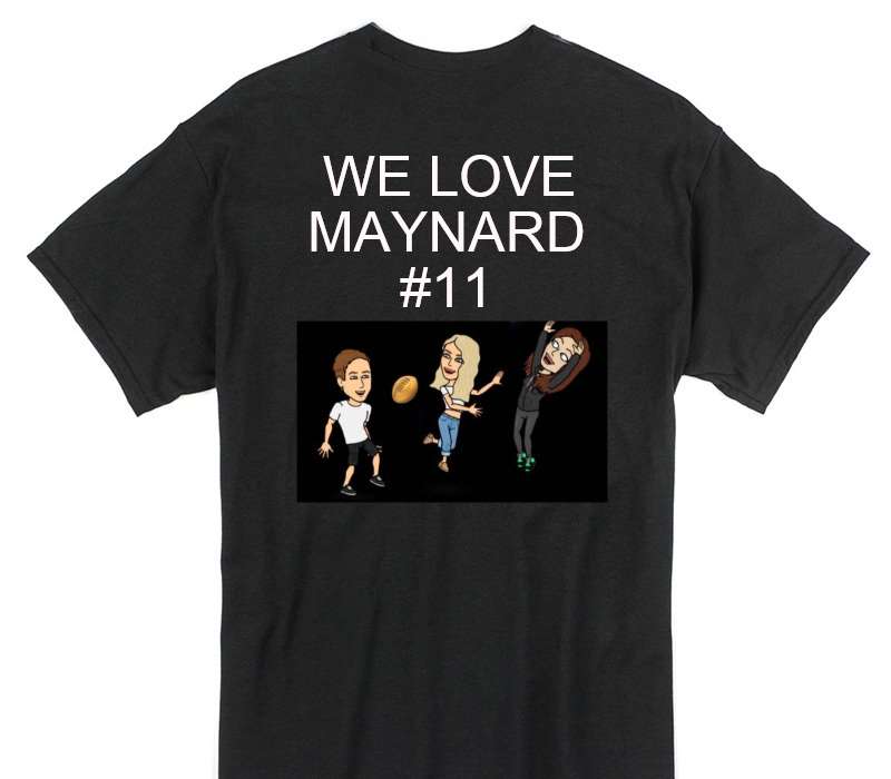 Custom Gildan 100% Cotton Black T-Shirt