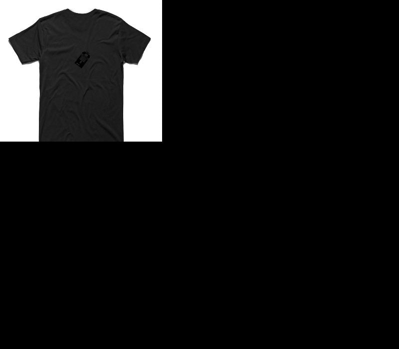 Custom AS Colour 100% Cotton Black T-Shirt