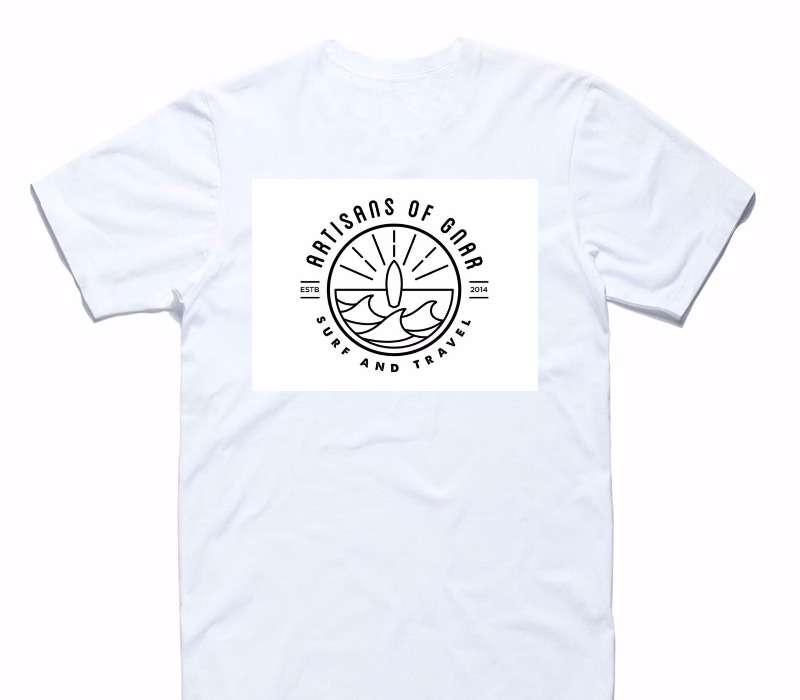 Custom AS Colour 100% Cotton White T-Shirt
