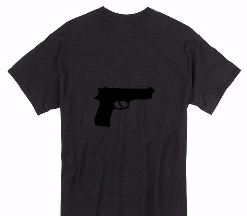 Custom Gildan 100% Cotton Black T-Shirt