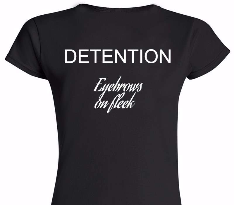 Custom Womens Soft Style 100% Cotton Black T-Shirt