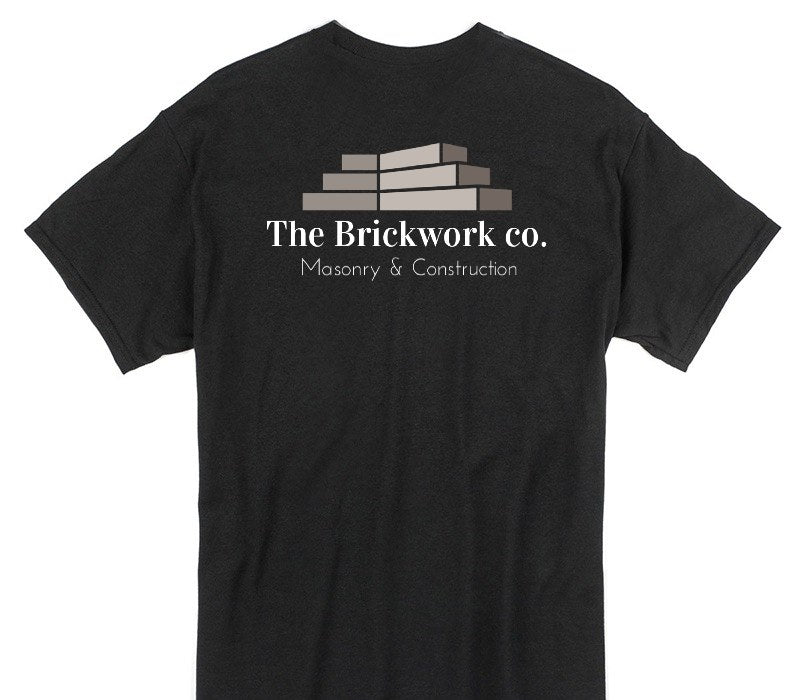 Custom Gildan 100% Cotton Black T-Shirt