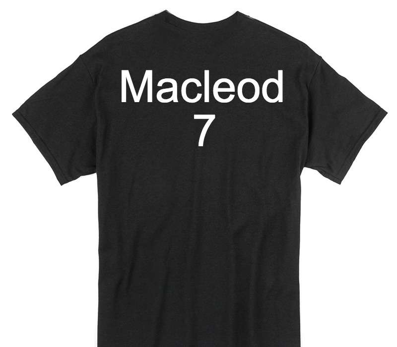 Custom Gildan 100% Cotton Black T-Shirt