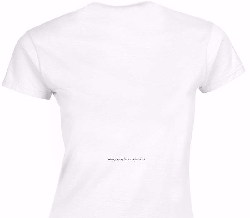 Custom Womens Soft Style 100% Cotton White T-Shirt