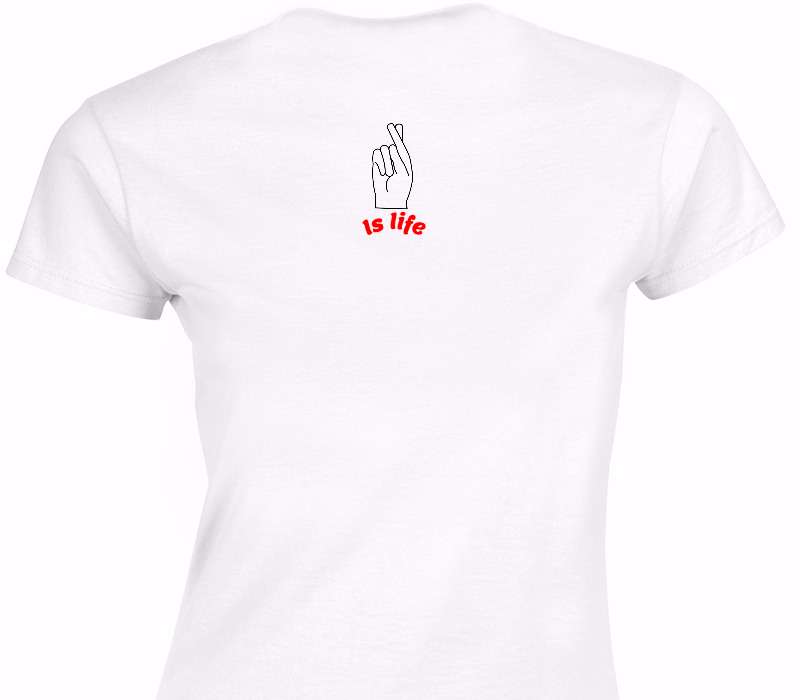 Custom Womens Soft Style 100% Cotton White T-Shirt