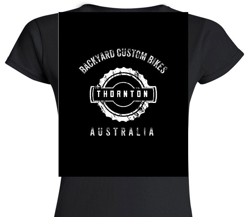Custom Womens Soft Style 100% Cotton Black T-Shirt