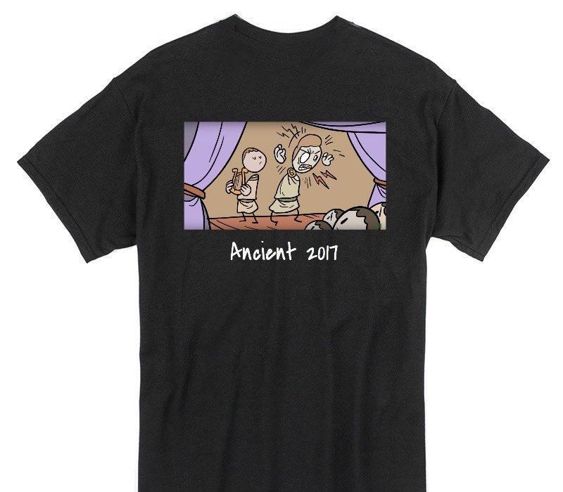 Custom Gildan 100% Cotton Black T-Shirt
