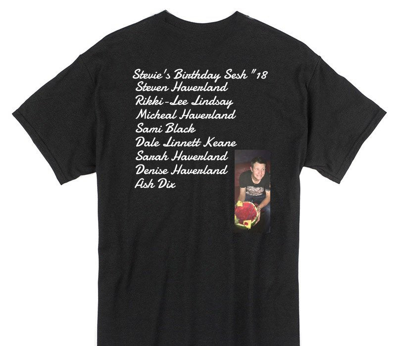 Custom Gildan 100% Cotton Black T-Shirt