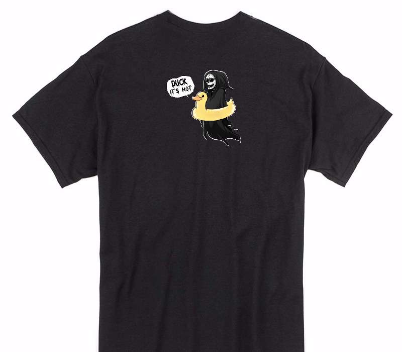 Custom Gildan 100% Cotton Black T-Shirt