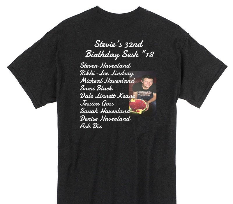 Custom Gildan 100% Cotton Black T-Shirt