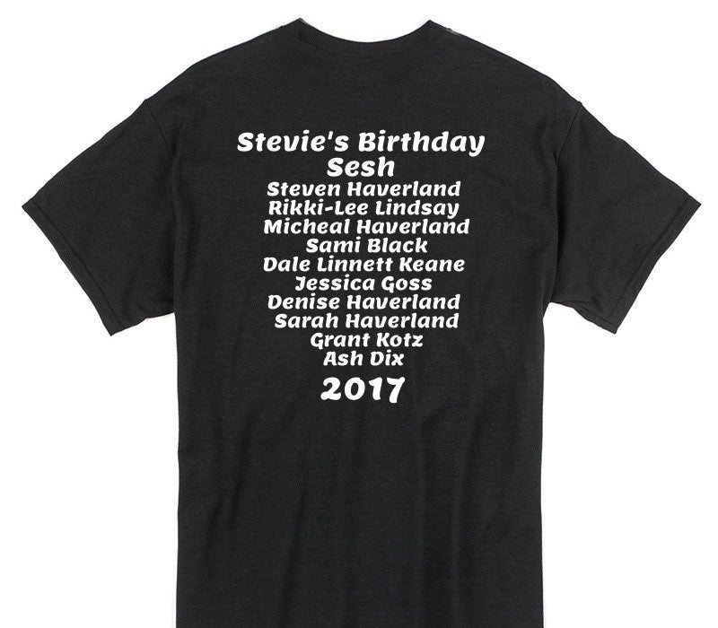 Custom Gildan 100% Cotton Black T-Shirt
