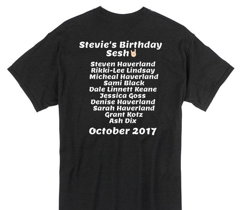 Custom Gildan 100% Cotton Black T-Shirt