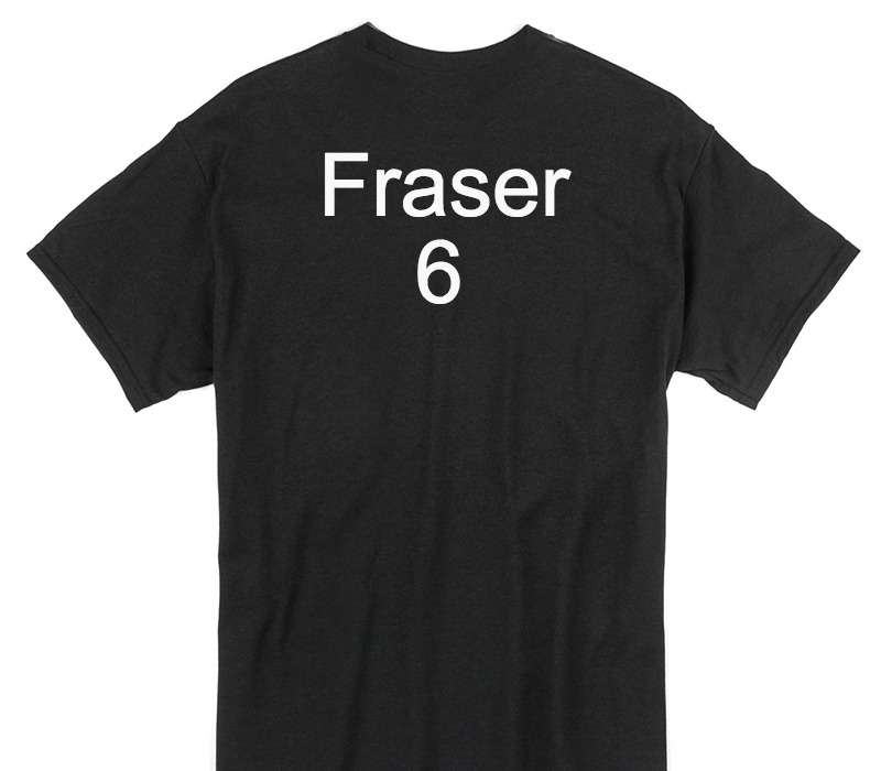 Custom Gildan 100% Cotton Black T-Shirt