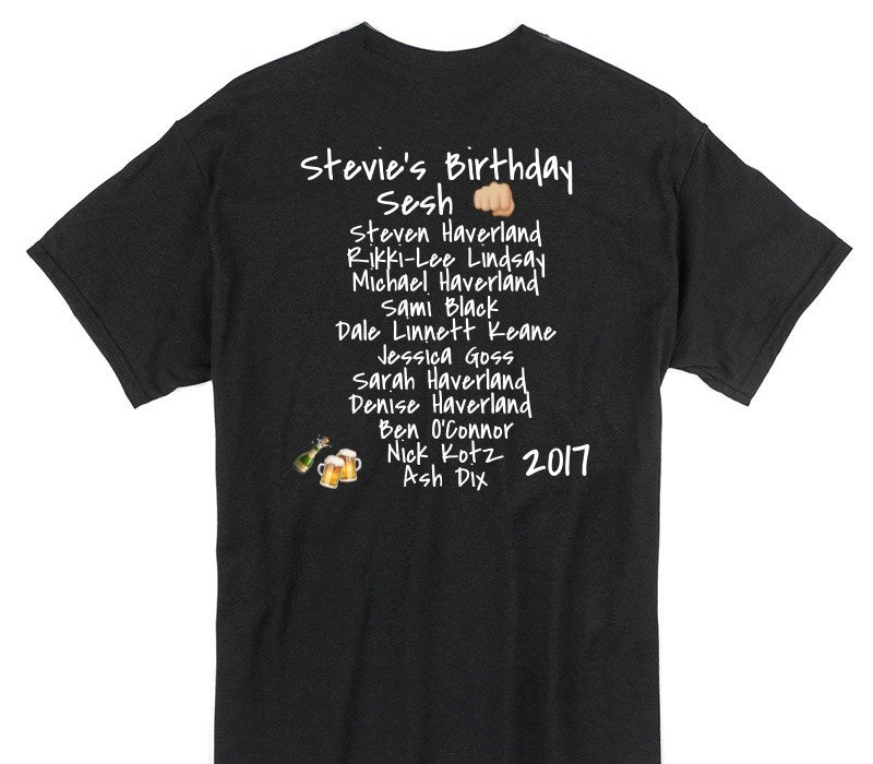Custom Gildan 100% Cotton Black T-Shirt