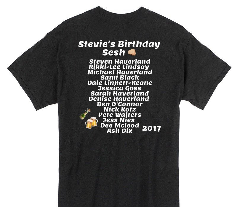 Custom Gildan 100% Cotton Black T-Shirt